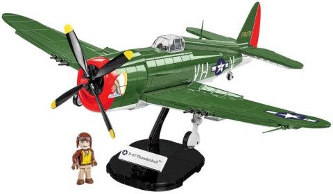 COBI 5737 Historical Collection WWII Samolot myśliwski i myśliwsko-szturmowy P-47 Thunderbolt 477 klocków