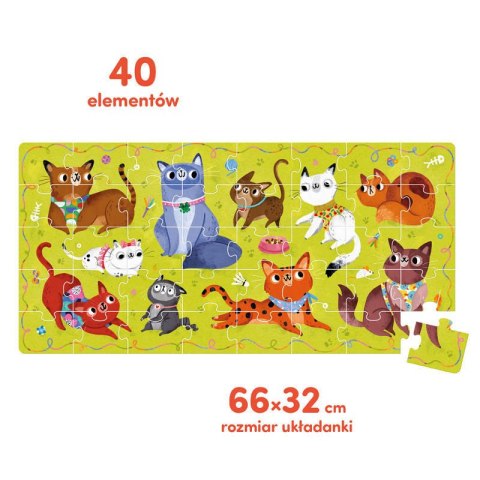 CzuCzu Puzzle 40el Miau Kotki