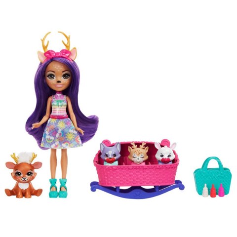 Enchantimals Baby Best Friends Zestaw z niespodziankami Danessa Deer i Sprint HLK84 HLK83 MATTEL