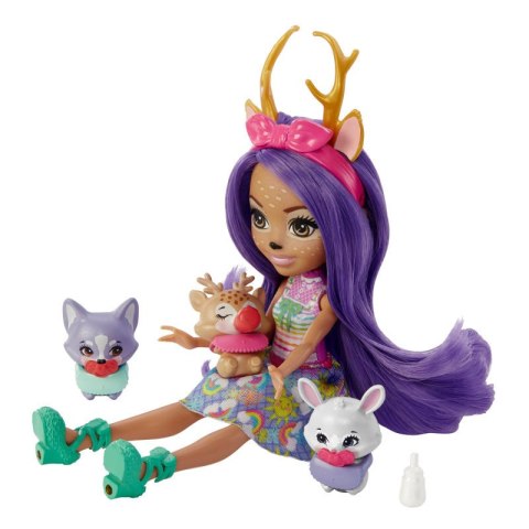 Enchantimals Baby Best Friends Zestaw z niespodziankami Danessa Deer i Sprint HLK84 HLK83 MATTEL