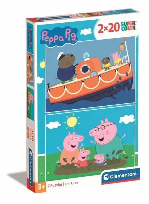 Clementoni Puzzle 2x20el Świnka Peppa 24797 p6