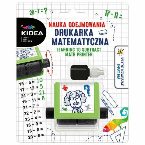 Nauka odejmowania drukarka matematyczna Kidea