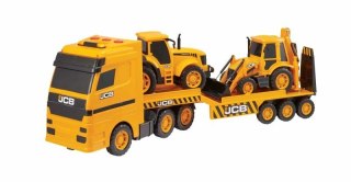 PROMO Auto pojazd JCB HEAVY LOAD TRANSPORTER Laweta z 2 autami TEAMSTERZ 1416416 p3 / 76x31x18cm