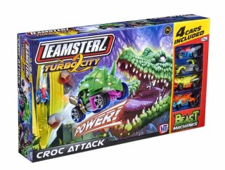 PROMO Tor samochodowy Croc Attack Atak Krokodyla + 4 autka wyścigowe Beast Machines TEAMSTERZ 1417333 p6