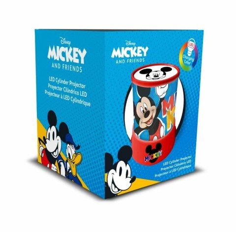 Projektor cylindryczny LED Mickey Mouse MK30024 Kids Euroswan