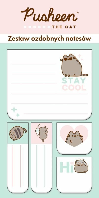 Zestaw notesów 30k 5 szt Pusheen