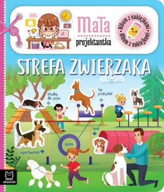 Album z naklejkami. Mała projektantka. Strefa zwierzaka