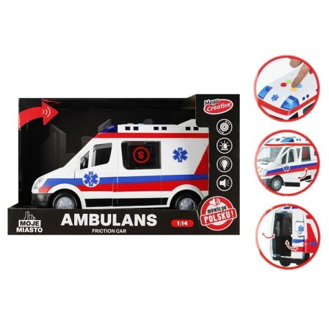 Auto Ambulans Moje Miasto 522124 Mega Creative