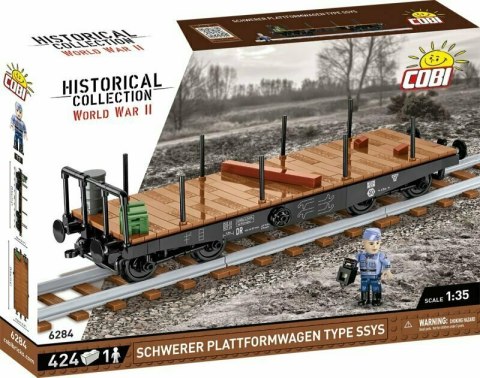 COBI 6284 Historical Collection WWII Schwerer Plattformwagen Type SSYS 424kl