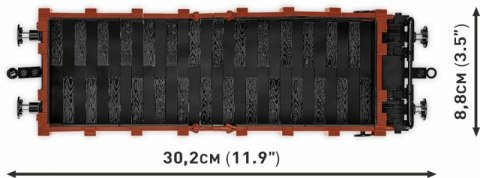 COBI 6285 Trains Guterwagen typ OMMR 32 LINZ 584 klocki