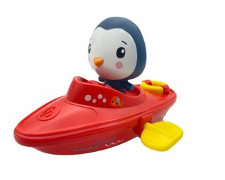 Fisher-Price Zabawka do kąpieli Nakręcana Łódeczka + Figurka Pingwin CFGMBT003C