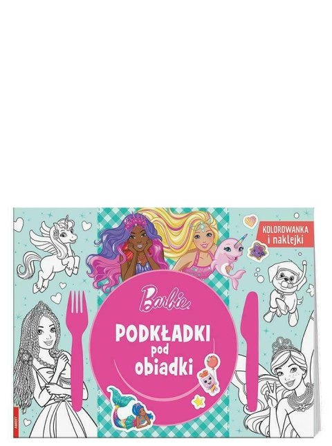 Kolorowanka Podkładki pod obiadki. Barbie Dreamtopia MAT-1401