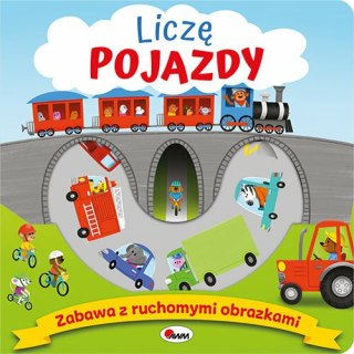 Książeczka Zabawa z ruchomymi elementami. Liczę pojazdy