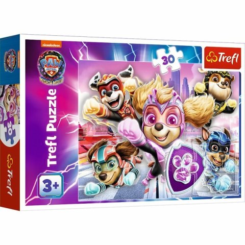 Puzzle 30el Bohaterowie miasta Psi Patrol. PAW PATROL: The Mighty movie 2023 18298 Trefl