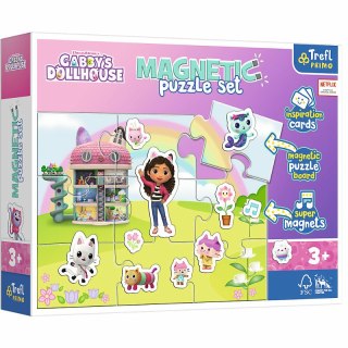 Puzzle magnetyczne Poznaj świat Gabi. Koci Domek Gabi. Gabby's Dollhouse 93383 Trefl