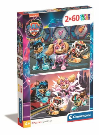 Clementoni Puzzle 2x60el SuperColor Psi Patrol PAW PATROL MIGHTY MOVIE 21626