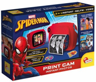 PROMO Aparat fotograficzny natychmiastowe zdjęcia 3w1 PRINT CAM Spiderman 104024 LISCIANI