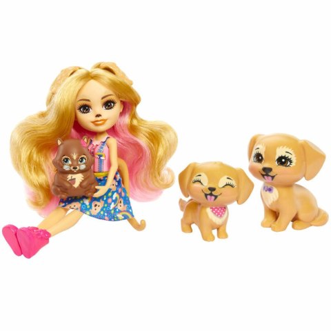 Enchantimals Lalka Gerika Golden Retriever i rodzina piesków Retriever HHB85 p8 MATTEL