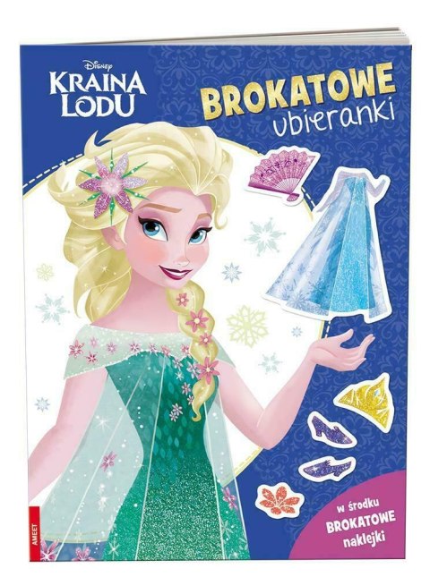 Książeczka Kraina Lodu. Brokatowe ubieranki SDLB-9105