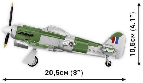 COBI 5864 Historical Collection WWII Brytyjski samolot myśliwsko-bombowy Hawker Typhoon Mk.1B 190 klocków