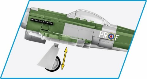 COBI 5864 Historical Collection WWII Brytyjski samolot myśliwsko-bombowy Hawker Typhoon Mk.1B 190 klocków