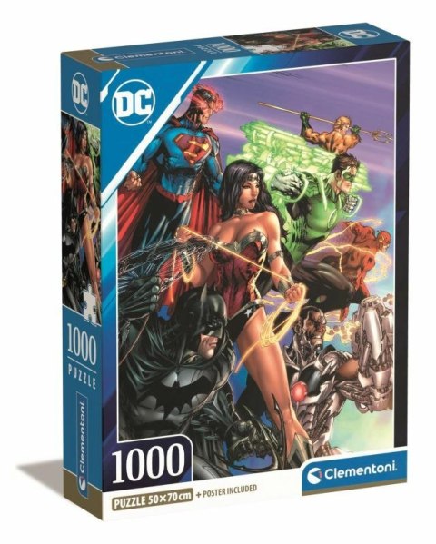 Clementoni Puzzle 1000el Compact DC Comics Justice League 39852