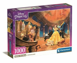 Clementoni Puzzle 1000el Compact Disney Princess. Piękna i Bestia 39854