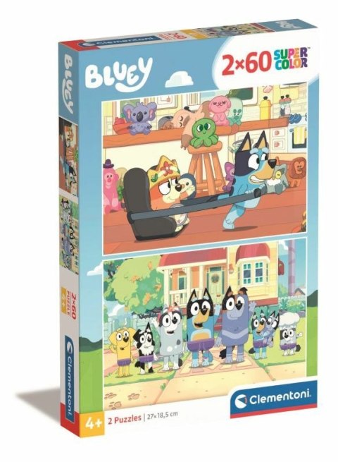 Clementoni Puzzle 2x60el SuperColor Bluey 24813