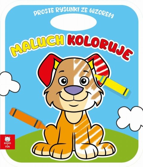 Książeczka Maluch koloruje Piesek Books and Fun