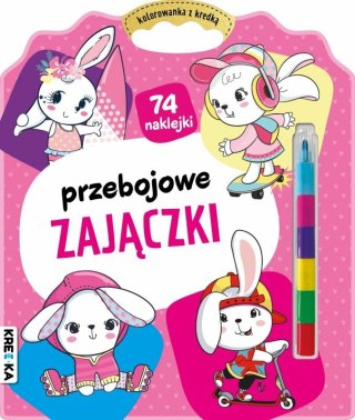 Książeczka Przebojowe zajączki z kredką Books and Fun