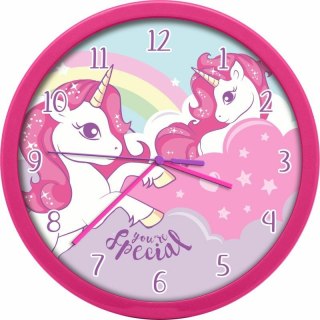 Zegar ścienny Wall clock 25cm Jednorożec You're Special KL11466 Kids Euroswan