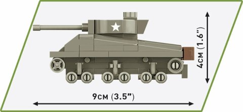 COBI 3089 Historical Collection WWII Sherman M4A3 103 klocki