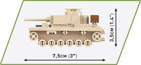 COBI 3090 Historical Collection WWII Panzer III AUSF.L 82 klocki