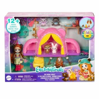 Enchantimals Wycieczka pod namiot Zestaw + Lalka miś HTW71 MATTEL