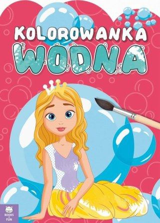 Książeczka Kolorowanka wodna Królewny Books and Fun