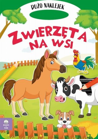 Książeczka Wykrojnik. Zwierzęta na wsi Books and Fun