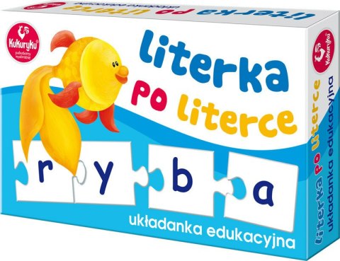 Literka po literce układanka edukacyjna Puzzle KUKURYKU