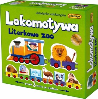 Lokomotywa - Literkowe ZOO układanka edukacyjna ADAMIGO