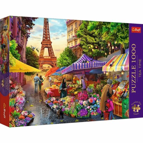 Puzzle 1000el Premium Plus Tea time: Targi kwiatowe Paryż 10799 Trefl