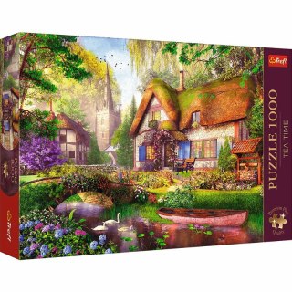 Puzzle 1000el Premium Plus Tea time: Urocza chatka w lesie 10804 Trefl