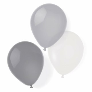 8 Balonów lateksowych Silver Dream 25,4cm / 10 8szt 9904899