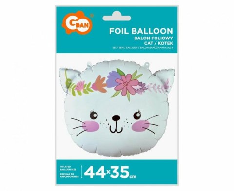 Balon foliowy Kotek 44x35cm (głowa)