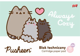 Blok techniczny biały A4 10k Pusheen p10 cena za 1 szt