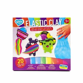 Ciastolina Zestaw Elastic Clay 20 sztuk TM Lovin 70140