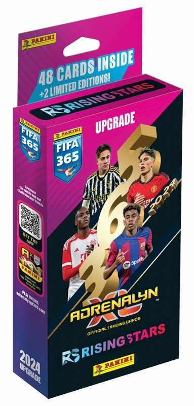 PROMO FIFA 365 2024 Karty Adrenalyn XL Upgrade Rising Stars 00947 48kart+2szt limitowane Panini