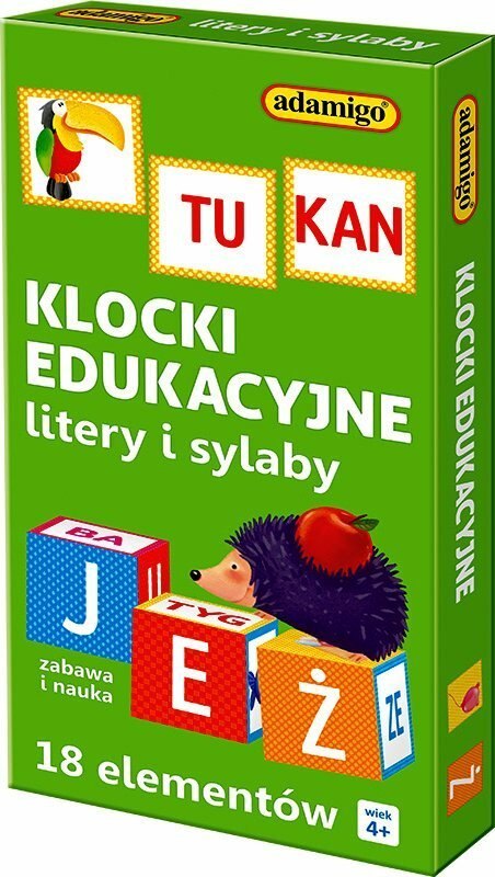 Klocki edukacyjne 18 elementowe ADAMIGO