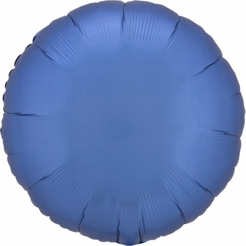 Balon foliowy Lustre Azure niebieski okrągły 43cm 9914095