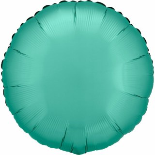 Balon foliowy Lustre Jade Green okrągły 43cm 9914104