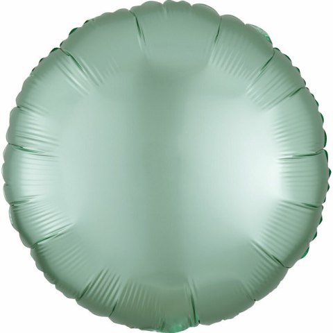 Balon foliowy Lustre Mint Green okrągły 43cm 9914107