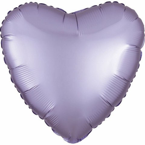 Balon foliowy Lustre Pastel lilac serce 43cm 9914123